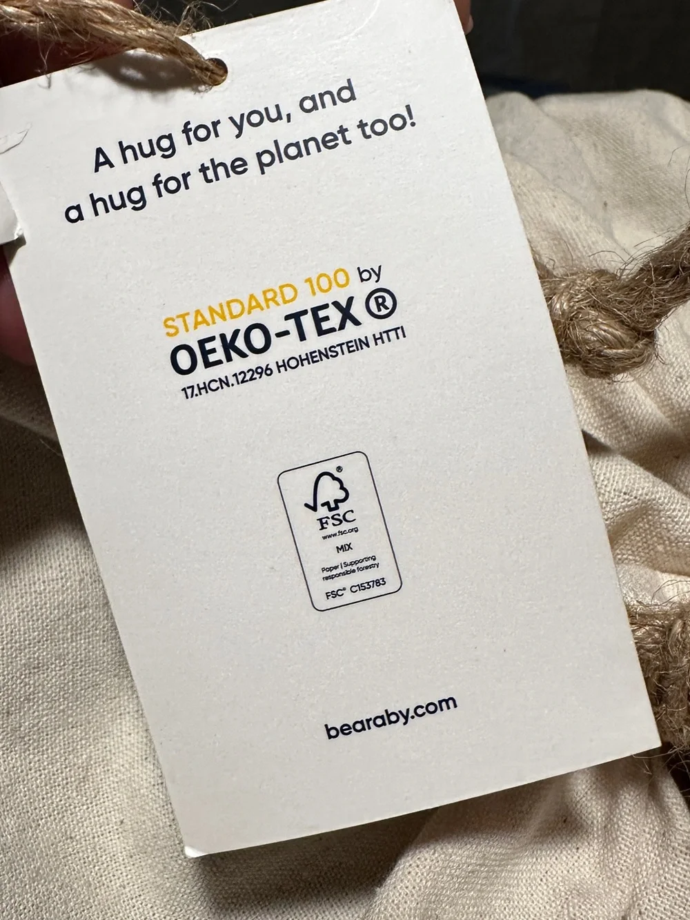 NWT Bearaby Cotton Weighted Blanket in Asteroid Grey 25lb